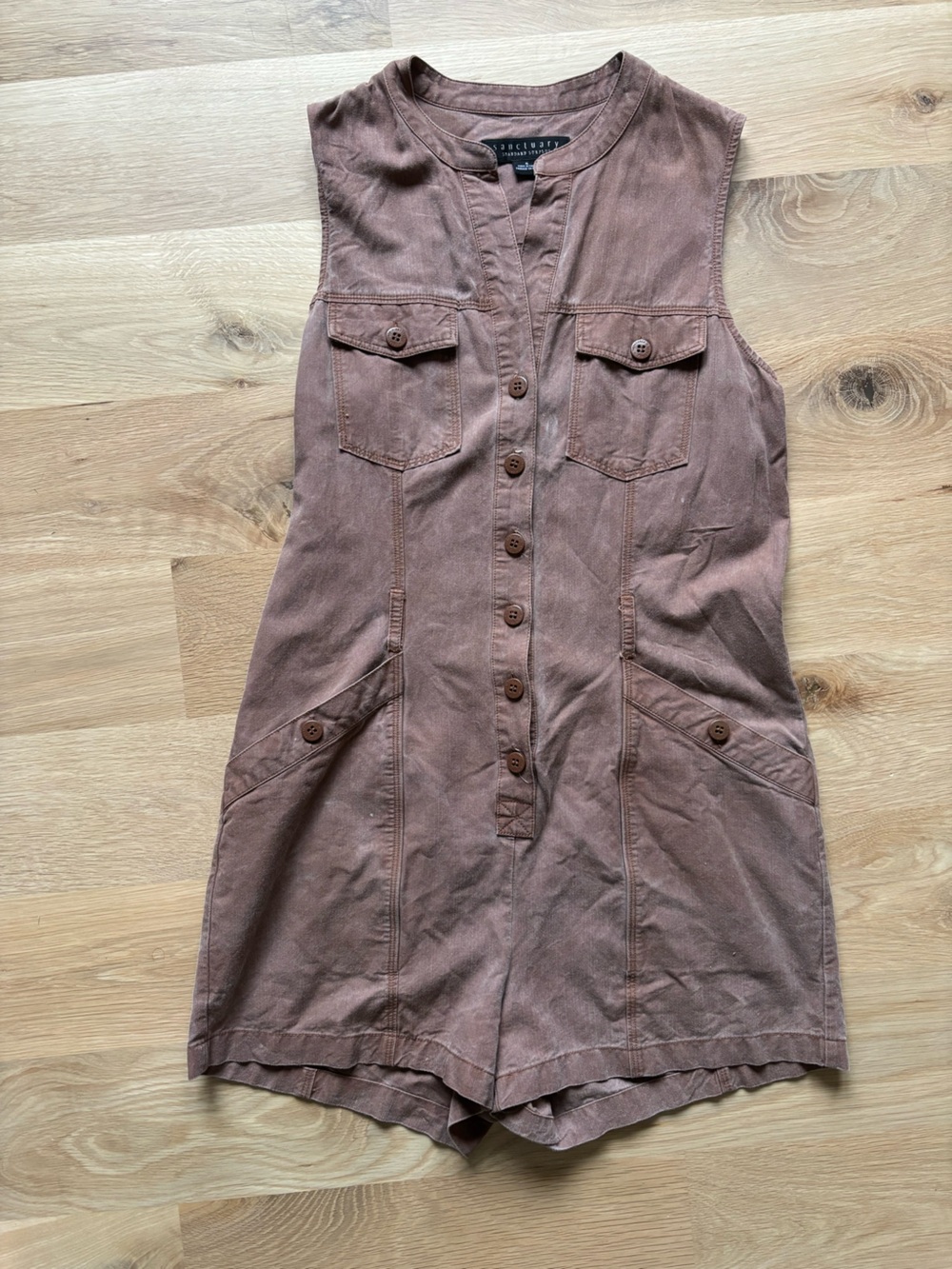 Sanctuary Standard Surplus sleeveless belted romper size 6